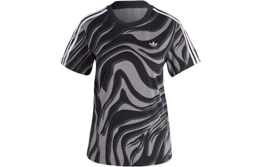 Adidas Adidas T Shirts Women's Black Crew Neck Moderate Straight Fit