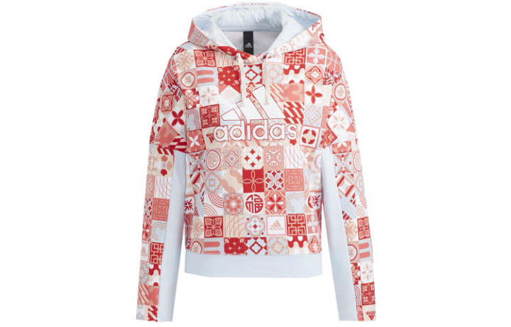 Adidas Adidas Sweatshirts Women's Red Hooded Moderate Regular