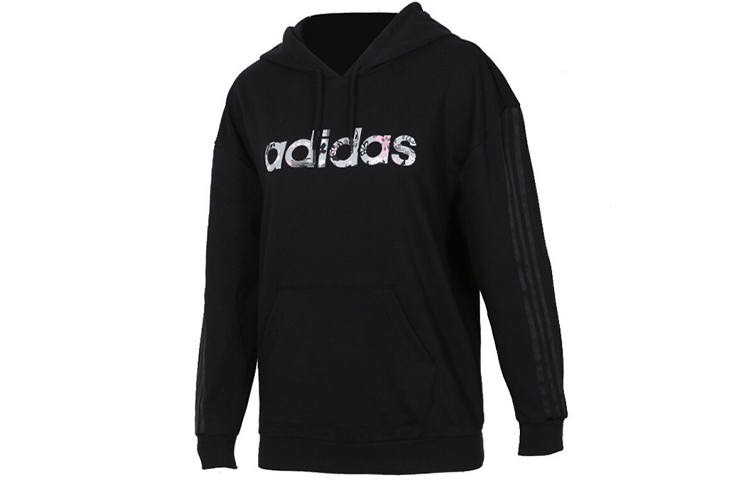 Adidas Neo Sweatshirts Women's Black Hooded Moderate Regular