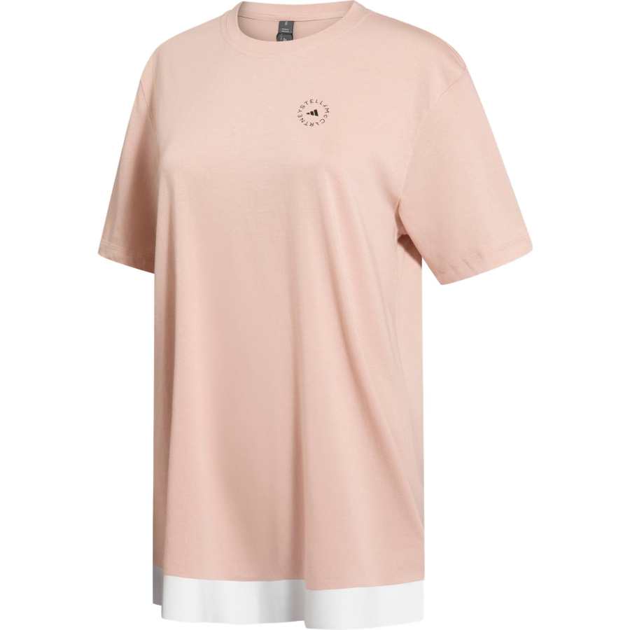 Adidas Adidas Stella Drop Shoulder Sleeve T Shirt Women's Coral