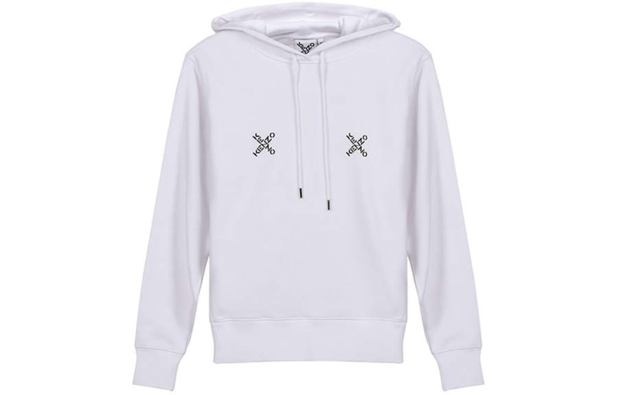 KENZO Sweatshirts Women's White Hooded Moderate Regular