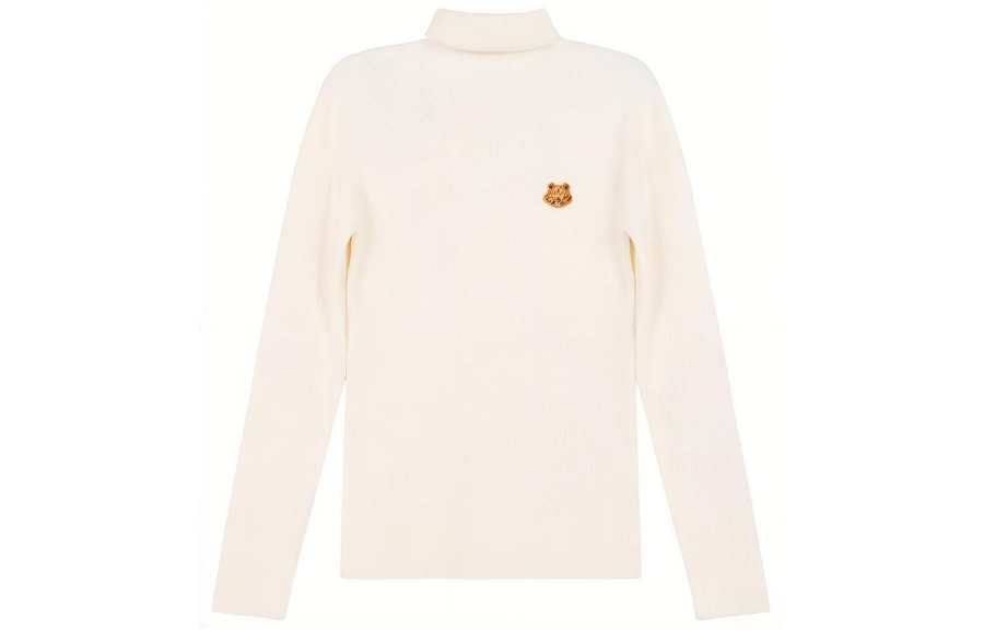 KENZO KENZO Sweaters Women's Beige Turtleneck Moderate Base Layer