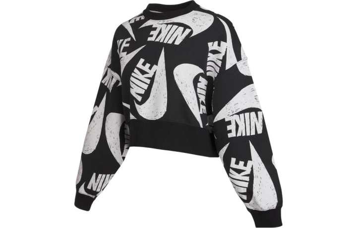 Nike Nike Sweatshirts Women's Black Crew Neck Moderate Regular
