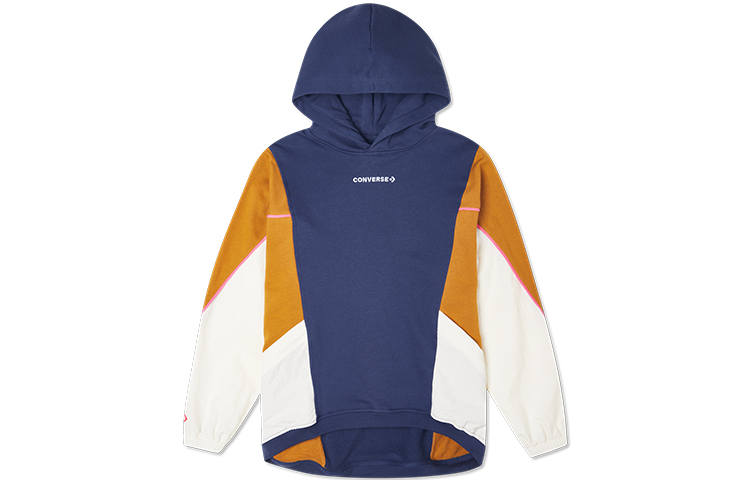 Converse Sweatshirts Women's Night Blue Hooded Moderate Regular