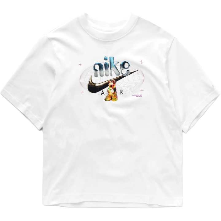 Nike Nike T Shirts Women's White Crew Neck Moderate Straight Fit