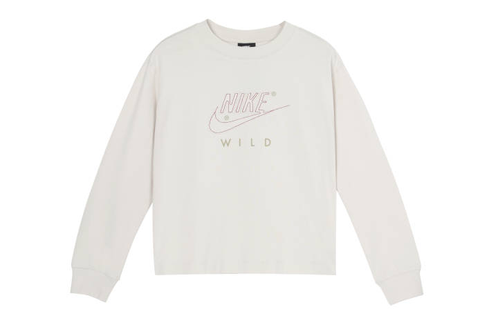Nike Nike Sweatshirts Women's Light Bone Crew Neck Moderate Regular