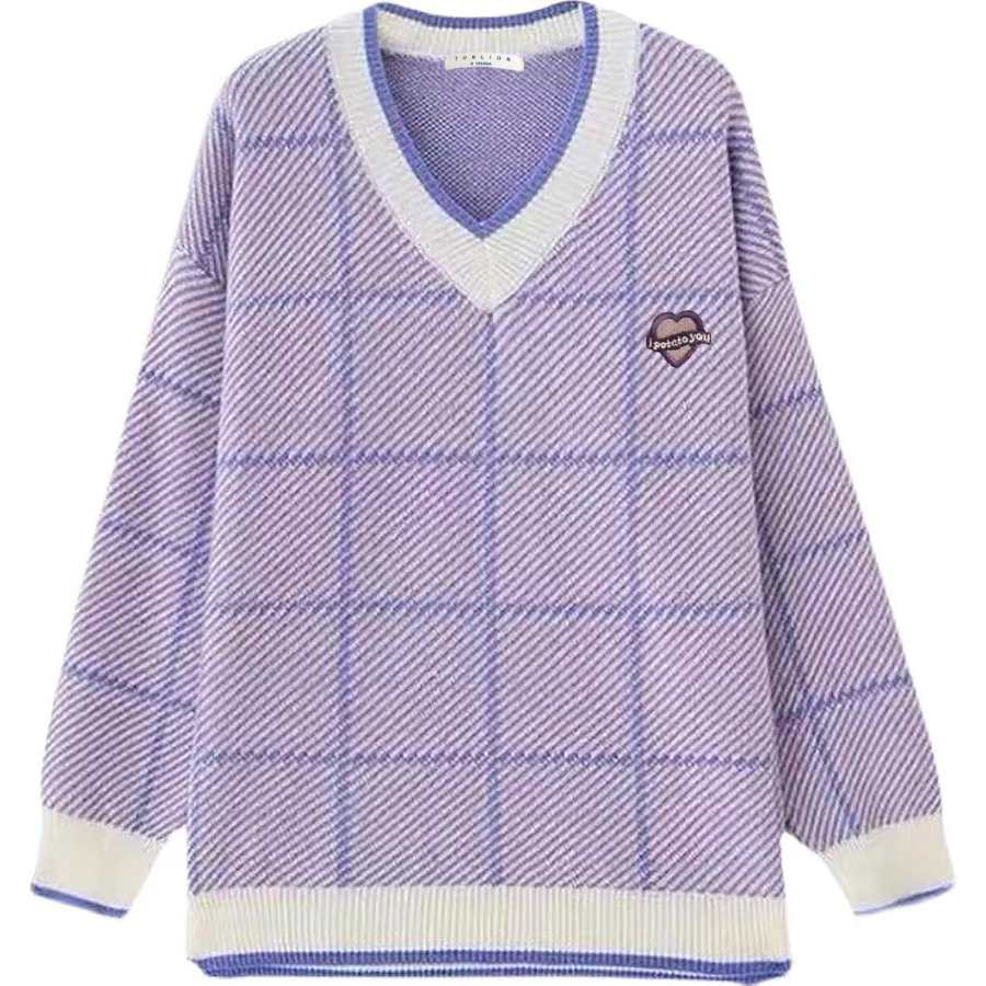 Tonlion Sweater Women's Purple Tone