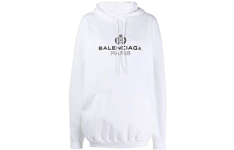 Balenciaga Sweatshirt Loose Fit Women's White