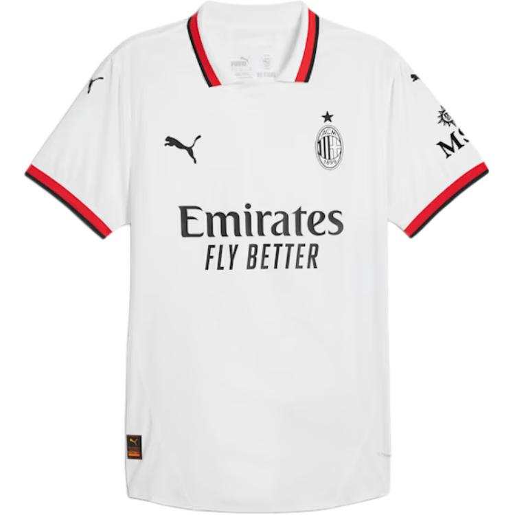 PUMA AC Beige Blue SS24 Soccer Jersey Men's White