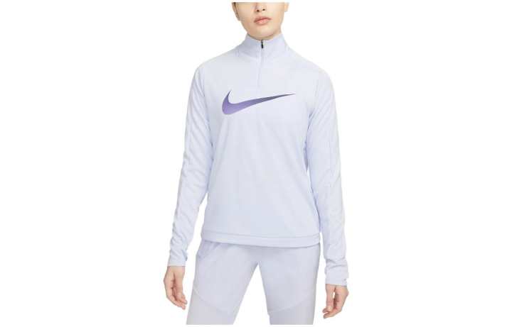 Nike Nike T Shirts Women's Silver Stand Collar Moderate Straight Fit