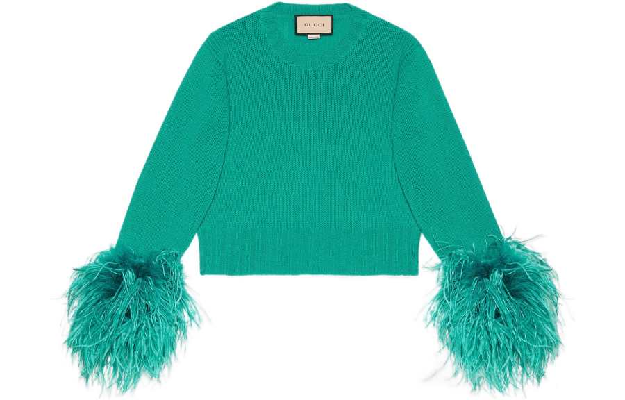 GUCCI SS22 Sweater Women's Aqua Green