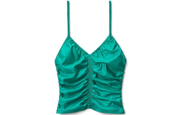 Alexander Wang Camisoles Women's Green Asymmetrical Shoulder