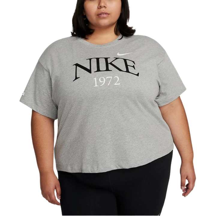 Nike Nike Drop Shoulder Sleeve T Shirt Women's Dark Gray