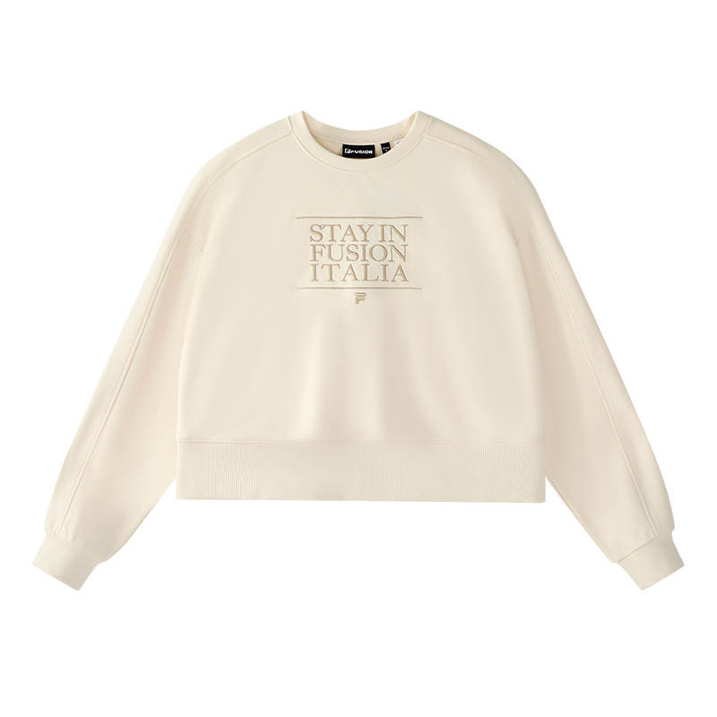 FILA FUSION American Sweatshirt Women's Wheat Cream
