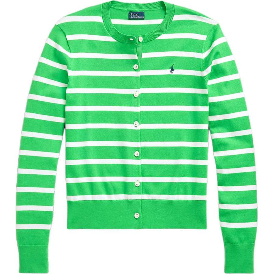 Polo Ralph Lauren striped cotton-blend cardigan