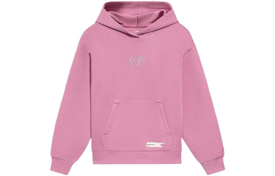 Li-Ning Li Ning Sports Trendy Collection Sweatshirts Women's Dark Rosy Red Hooded Moderate Regular