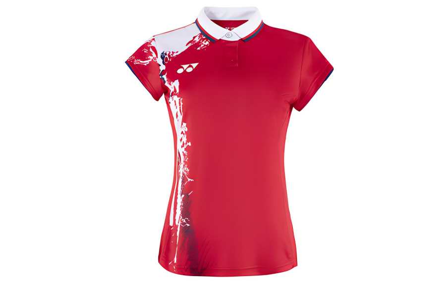 YONEX Polo Shirts Women's Red Polo Collar Moderate Other