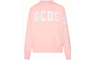 GCDS Sweatshirts Women's Pink Crew Neck Moderate Regular