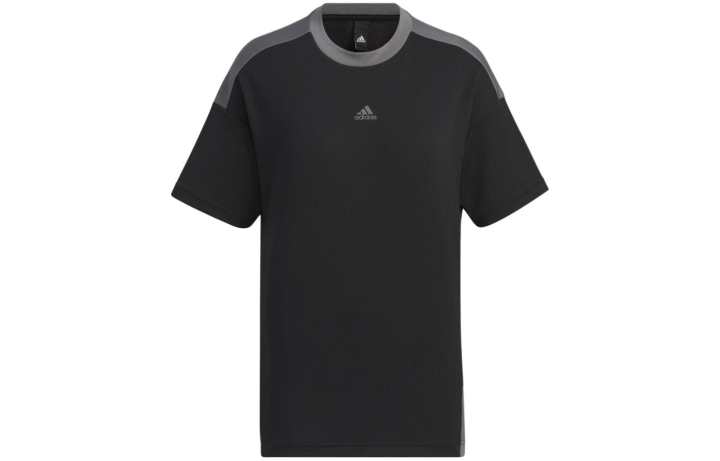 Adidas Adidas T Shirts Women's Black Crew Neck Moderate Straight Fit