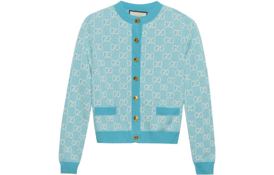 GUCCI Gucci monogram jacquard cardigan