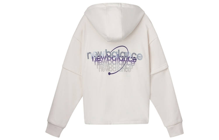 New Balance New Balance Sweatshirts Women's White Hooded Moderate Regular