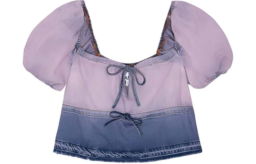 GANNI Ganni Future denim blouse
