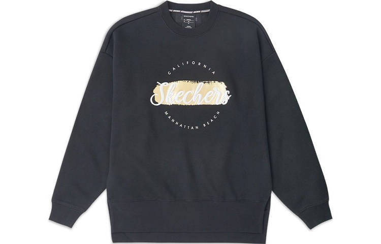Skechers Sweatshirts Women's Black Crew Neck Moderate Regular