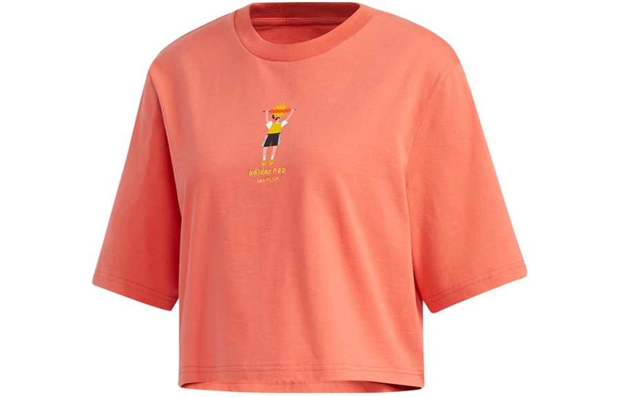 Adidas Neo SS24 T Shirt Women's Light Red