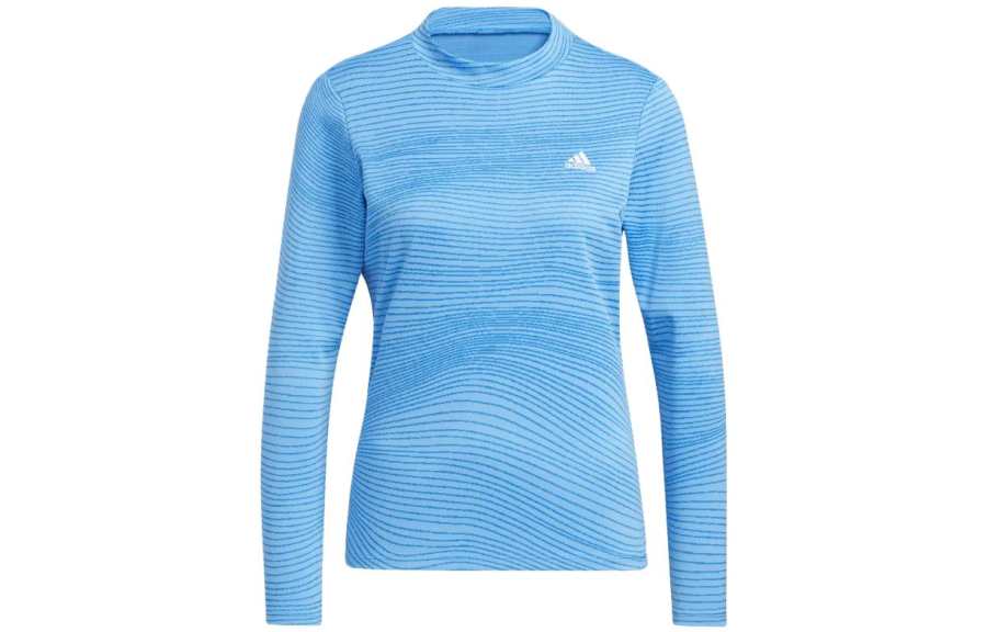 Adidas Adidas T Shirts Women's Blue Crew Neck Moderate Straight Fit