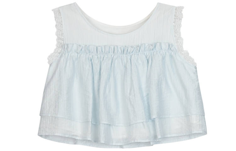 SNBL Tank Tops Women's Blue Top Crew Neck Thin Other