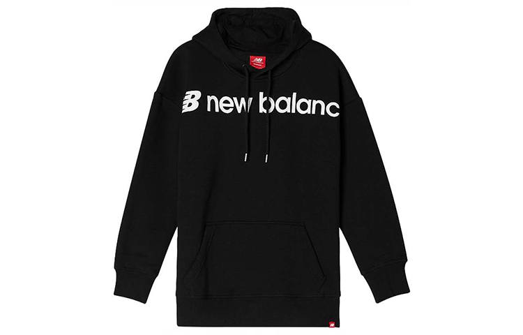 New Balance New Balance Casual Sports Fleece Lined Hooded Pullover Sweatshirt Women's Black