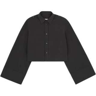 MM6 Maison Margiela Wide Sleeved Cropped Shirt
