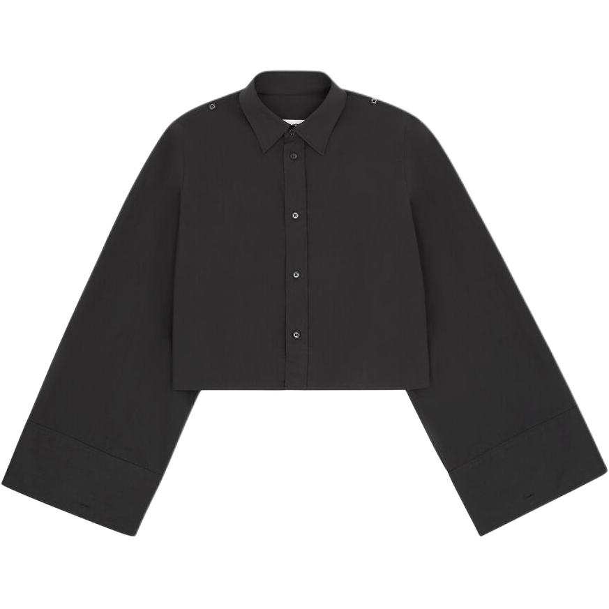 MM6 Maison Margiela Wide Sleeved Cropped Shirt
