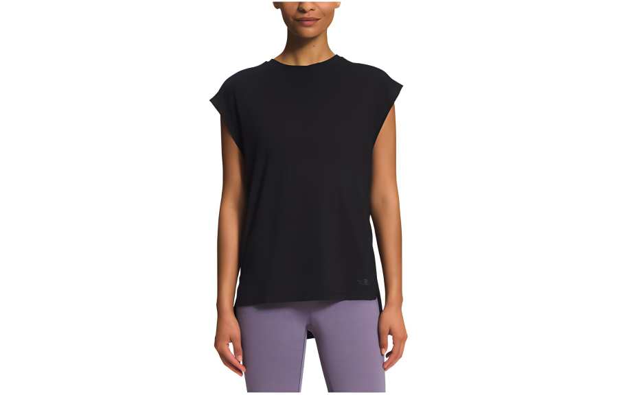 THE NORTH FACE T Shirts Women's Black Crew Neck Moderate Straight Fit