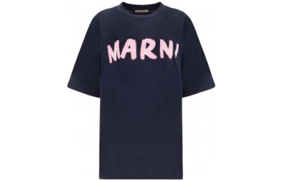 Marni logo-print short-sleeved T-shirt