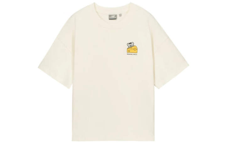 New Balance New Balance Drop Shoulder Sleeve T Shirt Women's Beige