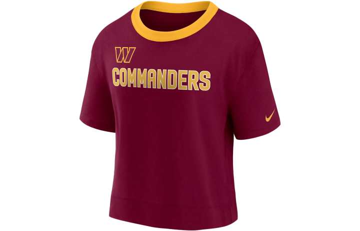 Nike Nike T Shirts Women's Burgundy Crew Neck Moderate Straight Fit