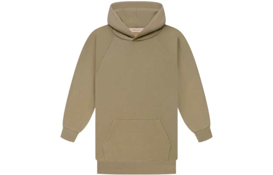 Fear Of God Essentials Women's 3/4 Sleeve Hoodie Oak