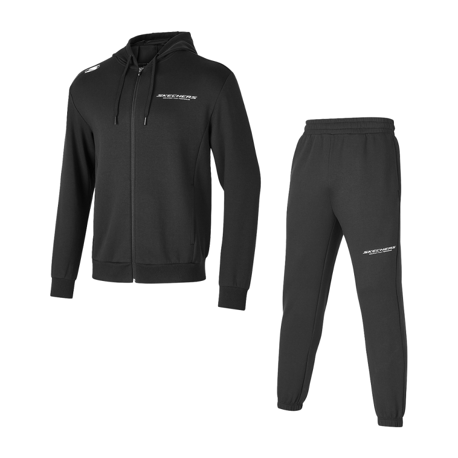 Skechers Basic Sports Collection Sweatshirt Set Men's Carbon Black
