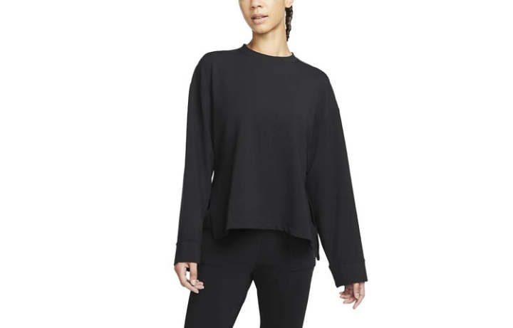 Nike Nike T Shirts Women's Black Crew Neck Moderate Straight Fit