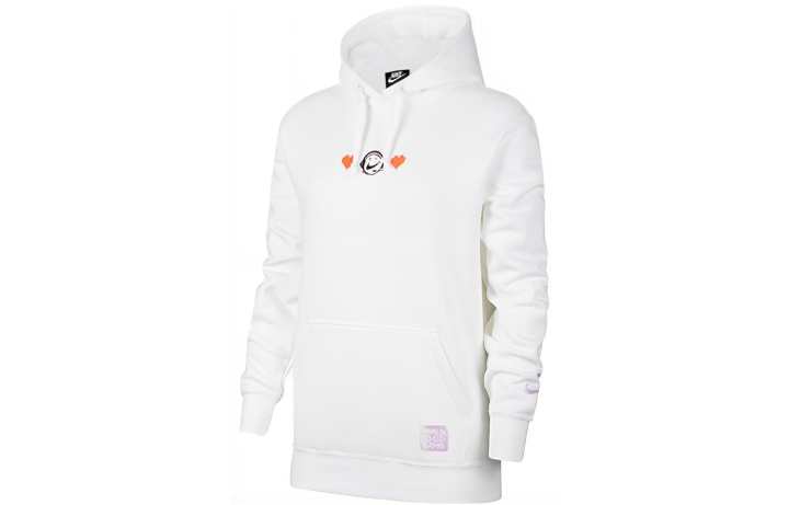 Nike Nike Sweatshirts Women's White Hooded Moderate Regular