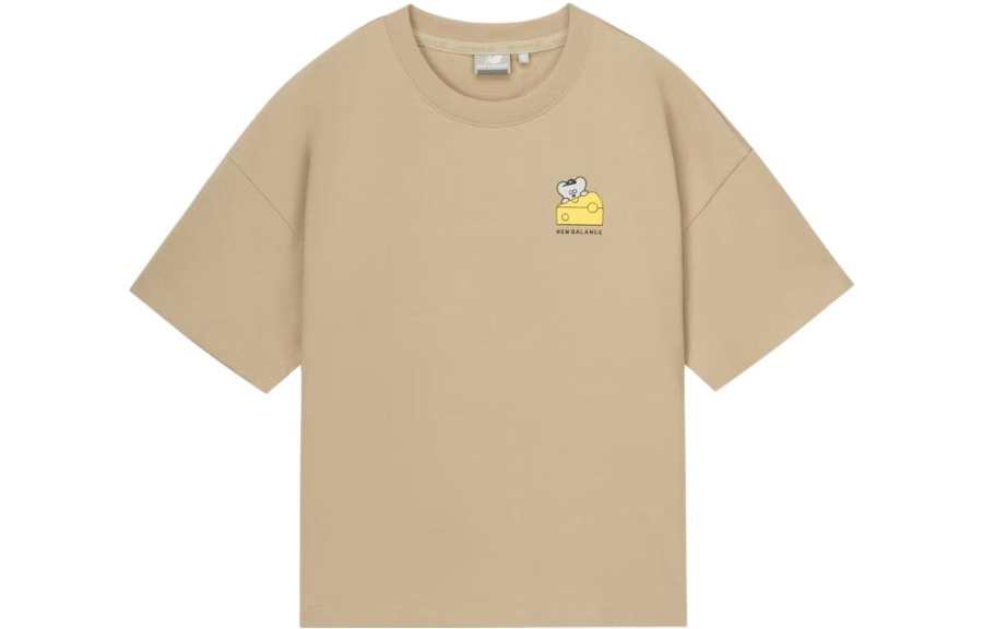 New Balance New Balance Drop Shoulder Sleeve T Shirt Women's Khaki