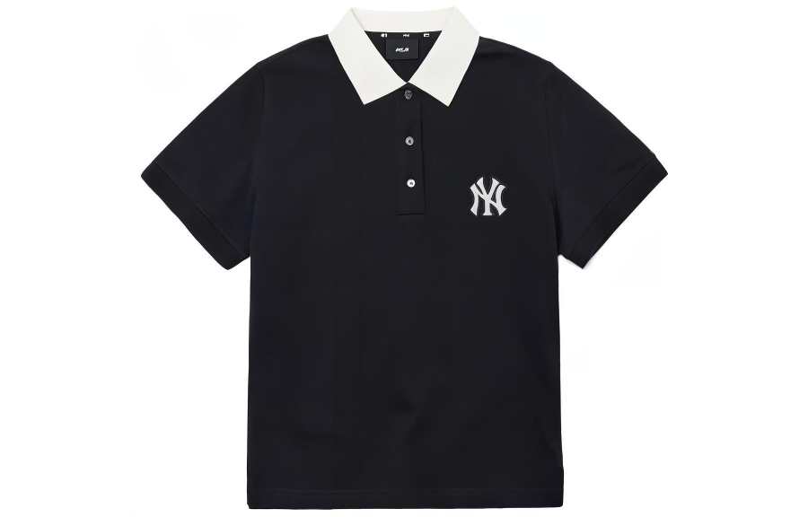 MLB MLB Base Logo Polo Shirt Women's Black