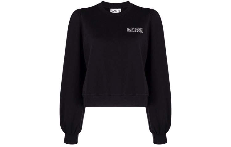 GANNI GANNI Software Crewneck 'Black'