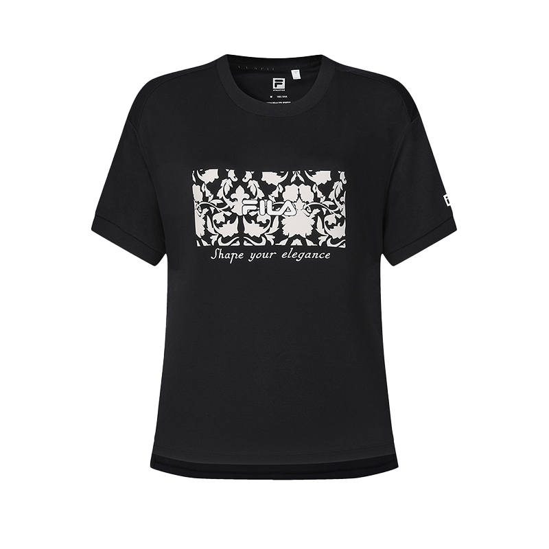 FILA SS24 T Shirt Women's Pitch Black