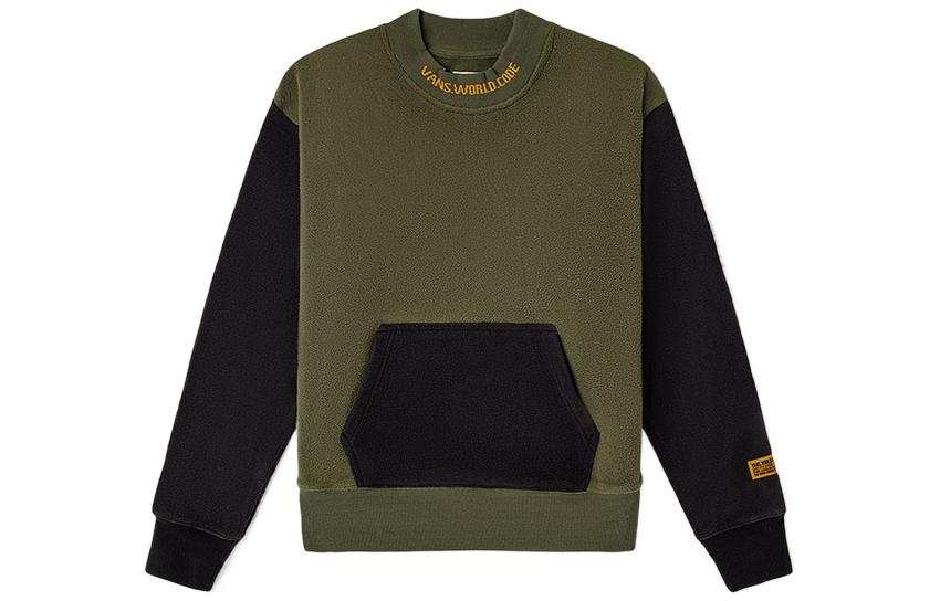 Vans Sweatshirts Women's Army Green Crew Neck Moderate Regular