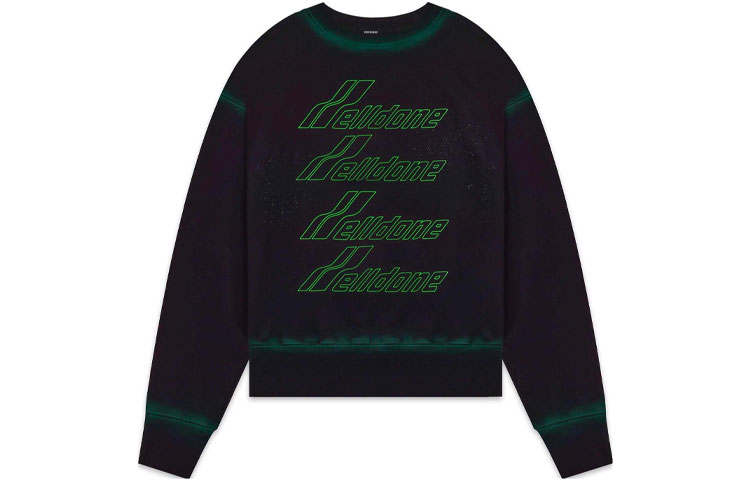 WE11DONE WE11DONE Washed Artwork Sweatshirt 'Black'