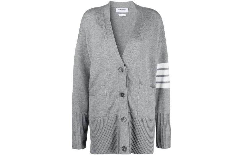 THOM BROWNE Thom Browne oversized 4-Bar stripe cardigan