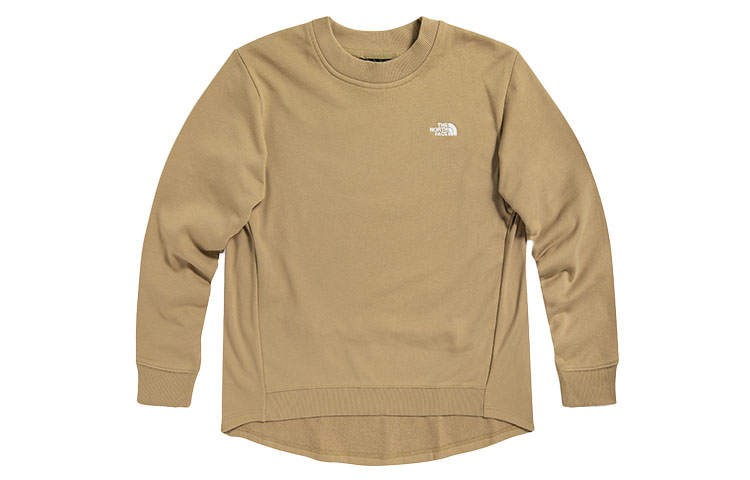 THE NORTH FACE Sweatshirts Women's Brown Crew Neck Moderate Regular