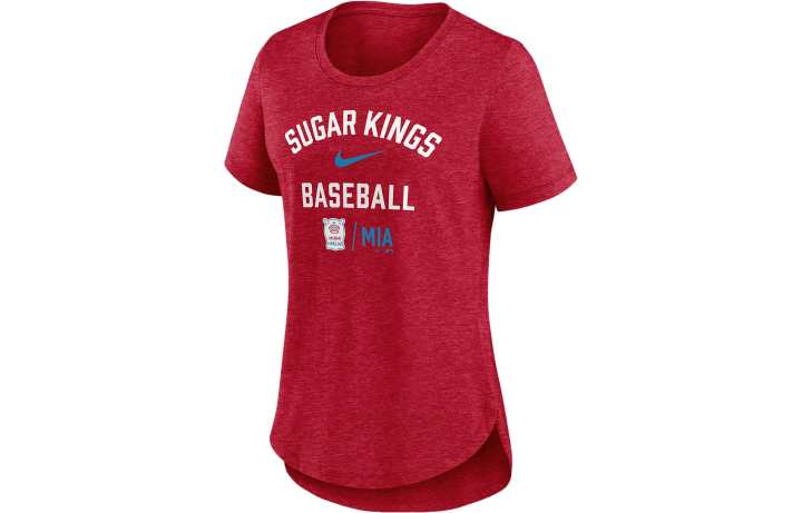 Nike Nike T Shirts Women's Red Crew Neck Moderate Straight Fit